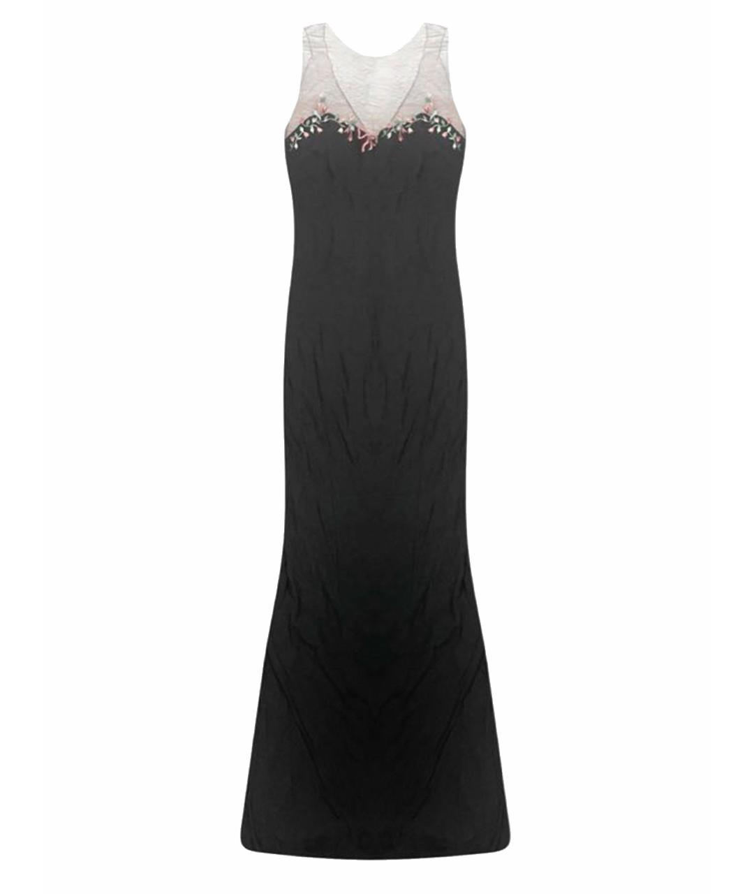 BLUMARINE Черное вискозное вечернее платье, фото 1