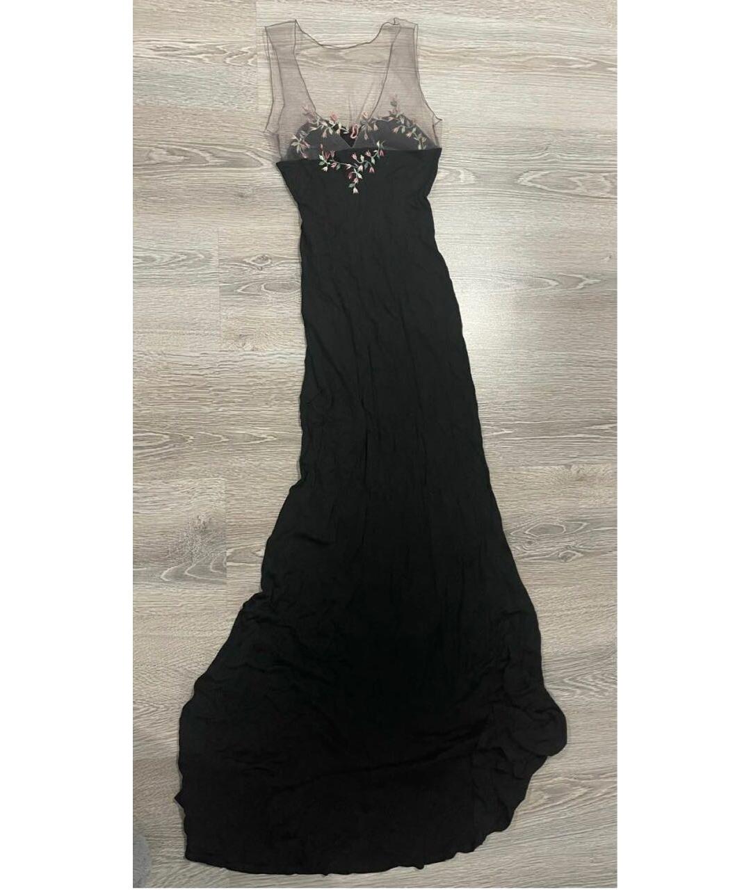 BLUMARINE Черное вискозное вечернее платье, фото 2