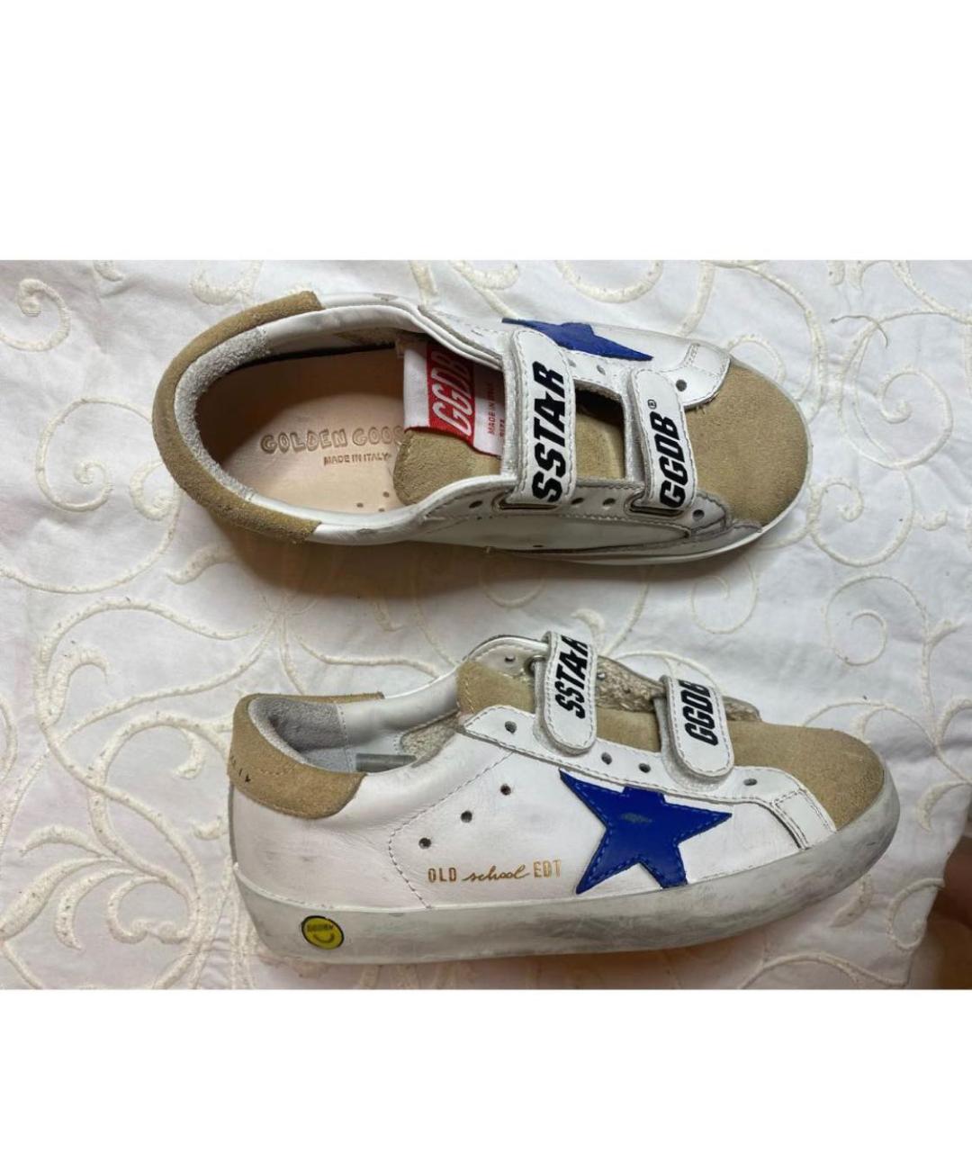 GOLDEN GOOSE DELUXE BRAND Белые кожаные кеды, фото 2