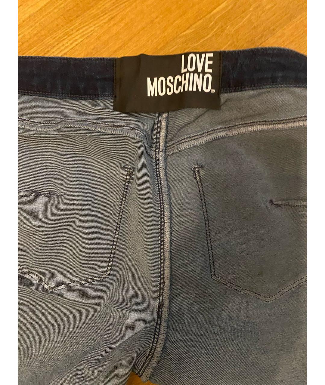 LOVE MOSCHINO Темно-синие джинсы слим, фото 3