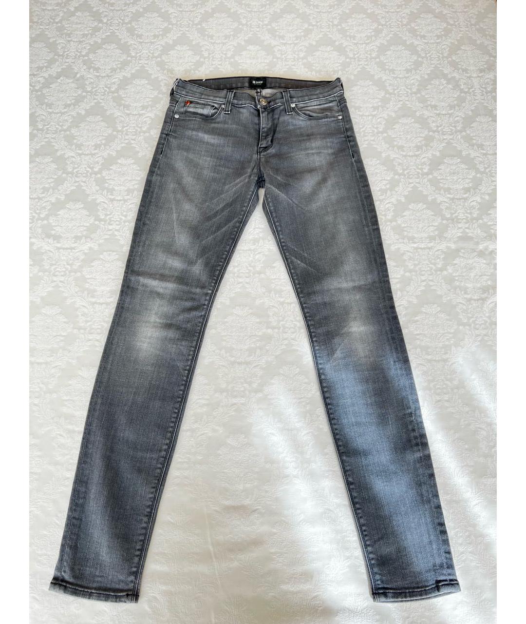 HUDSON Серые хлопковые джинсы слим, фото 6