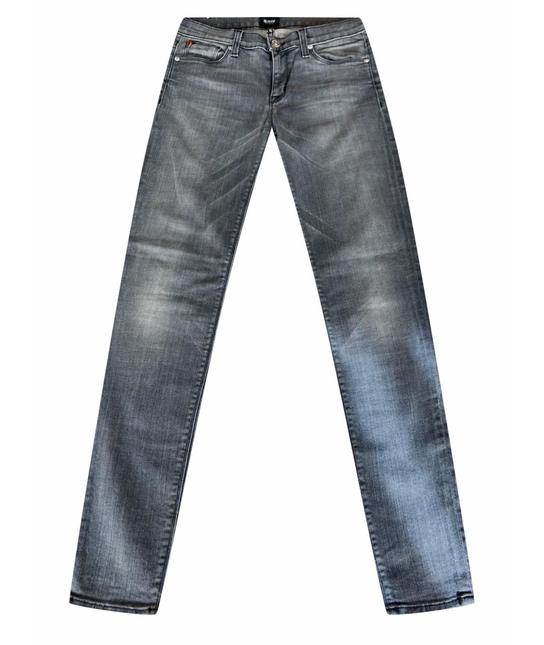 HUDSON Серые хлопковые джинсы слим, фото 1