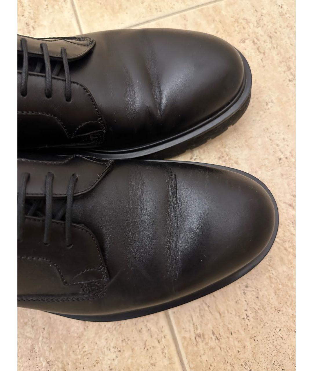 VALENTINO Черные кожаные туфли, фото 7