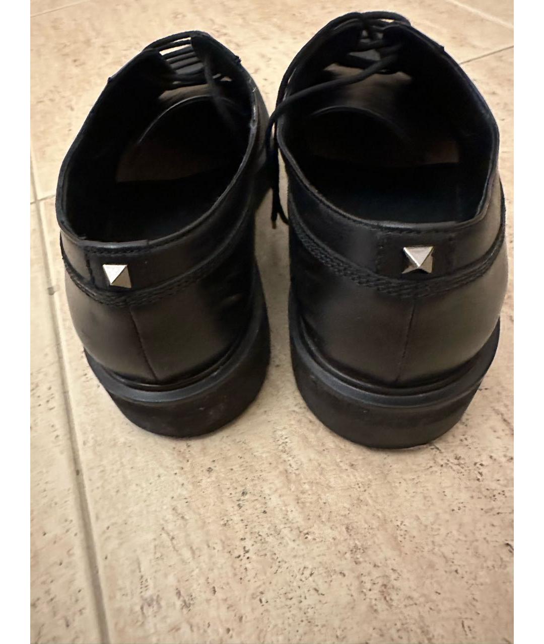 VALENTINO Черные кожаные туфли, фото 4