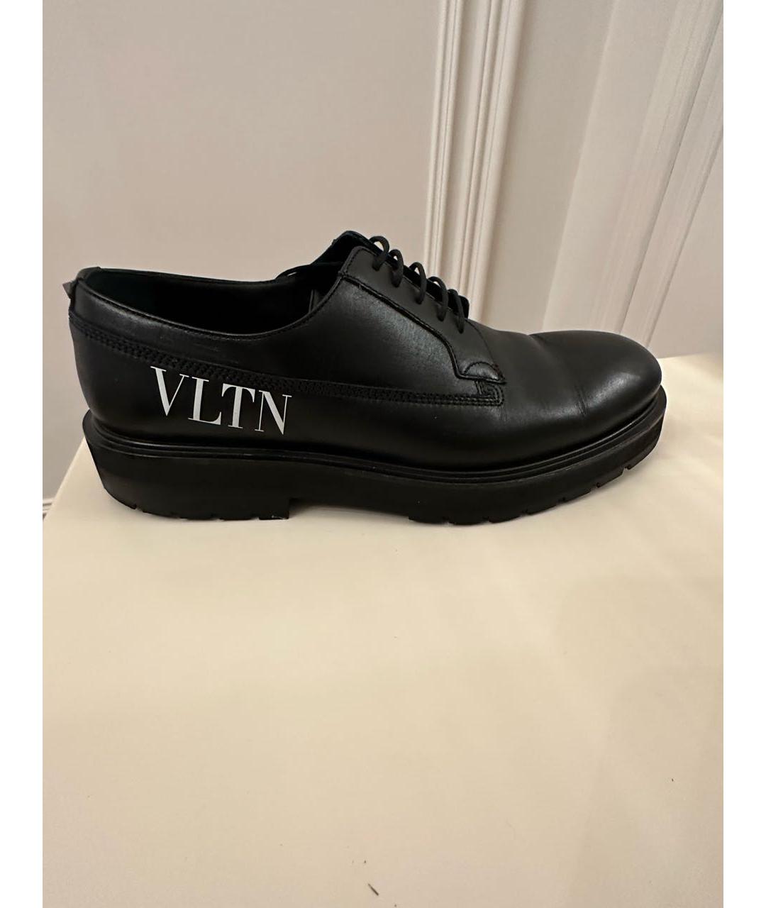 VALENTINO Черные кожаные туфли, фото 8
