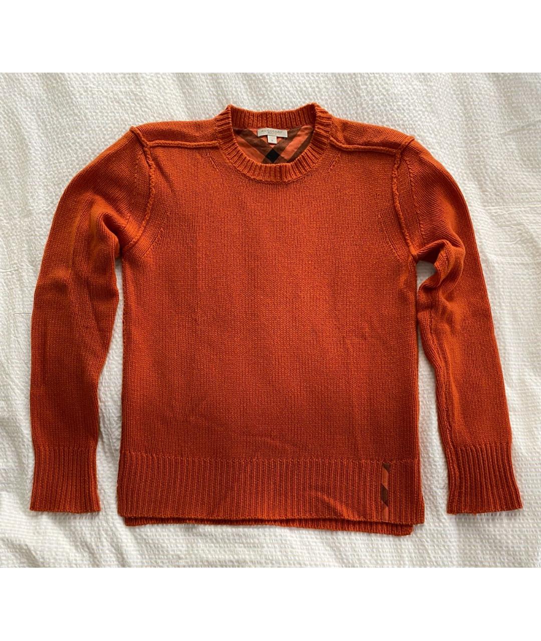 BURBERRY Оранжевый джемпер / свитер, фото 6