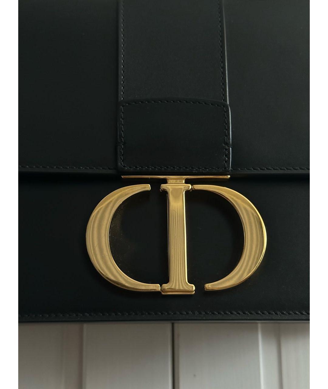 CHRISTIAN DIOR Черная кожаная сумка через плечо, фото 2