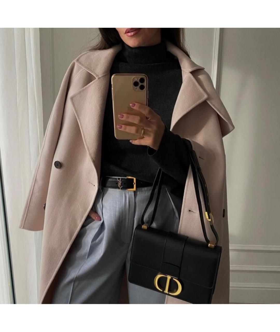 CHRISTIAN DIOR Черная кожаная сумка через плечо, фото 7