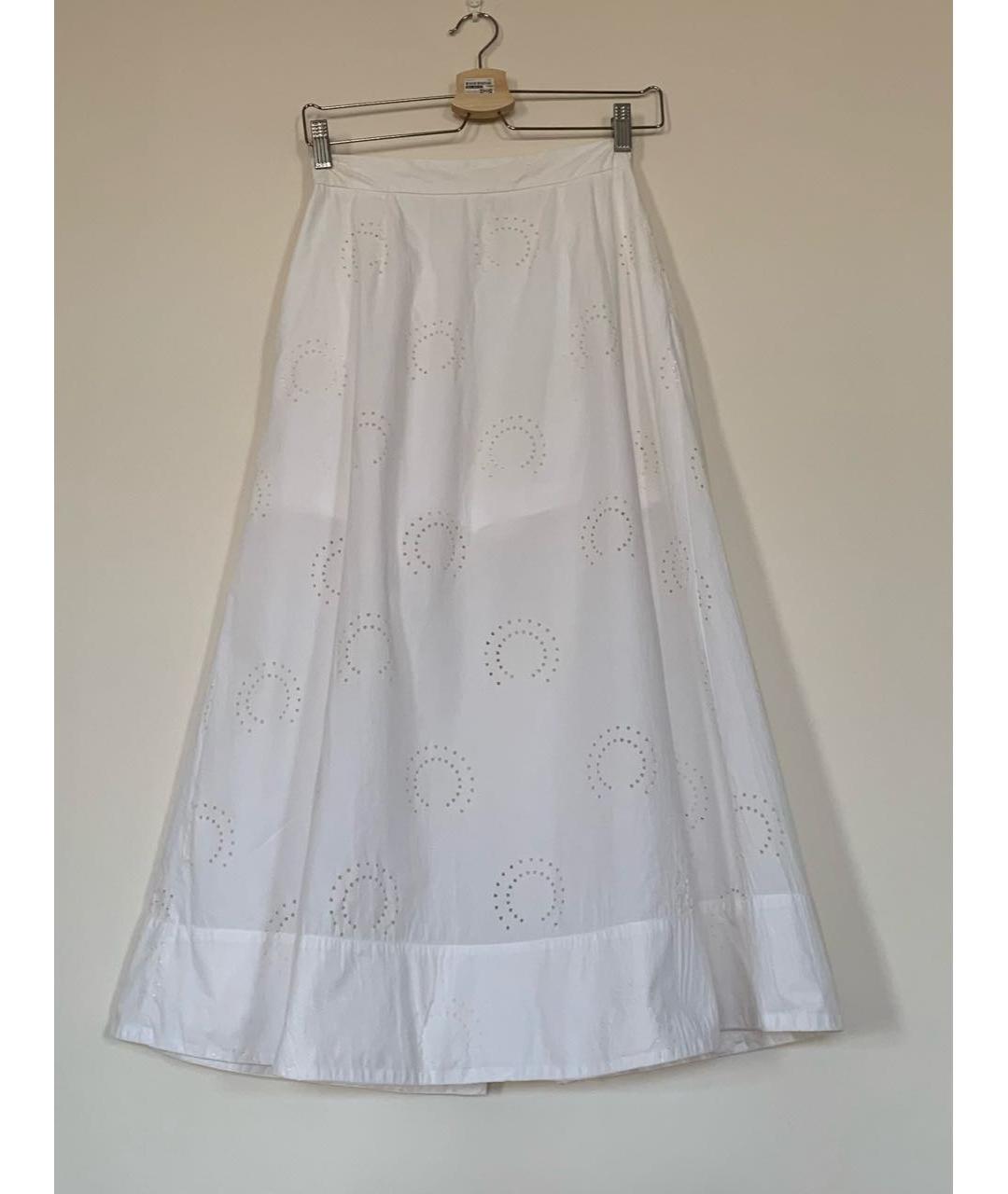 MAJE Белая хлопковая юбка-шорты, фото 2
