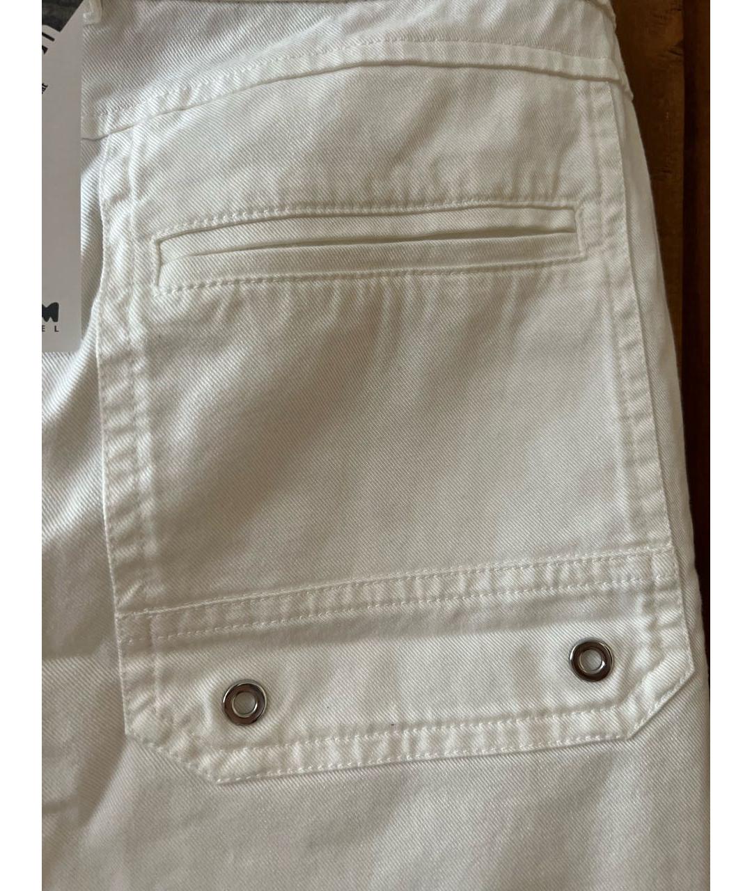 SPORTALM Белые хлопковые брюки широкие, фото 3