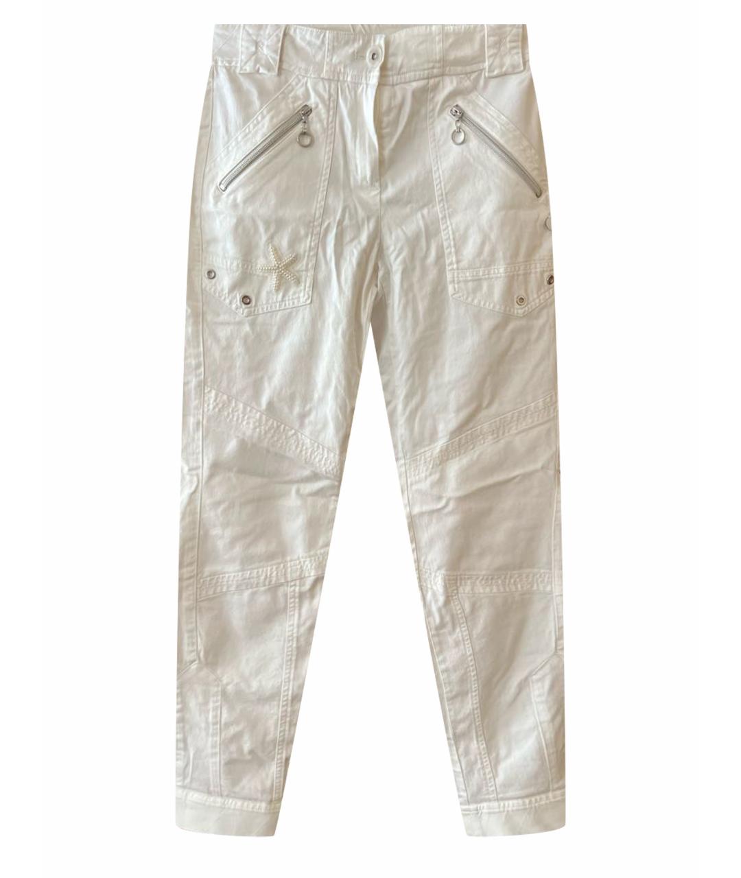 SPORTALM Белые хлопковые брюки широкие, фото 1