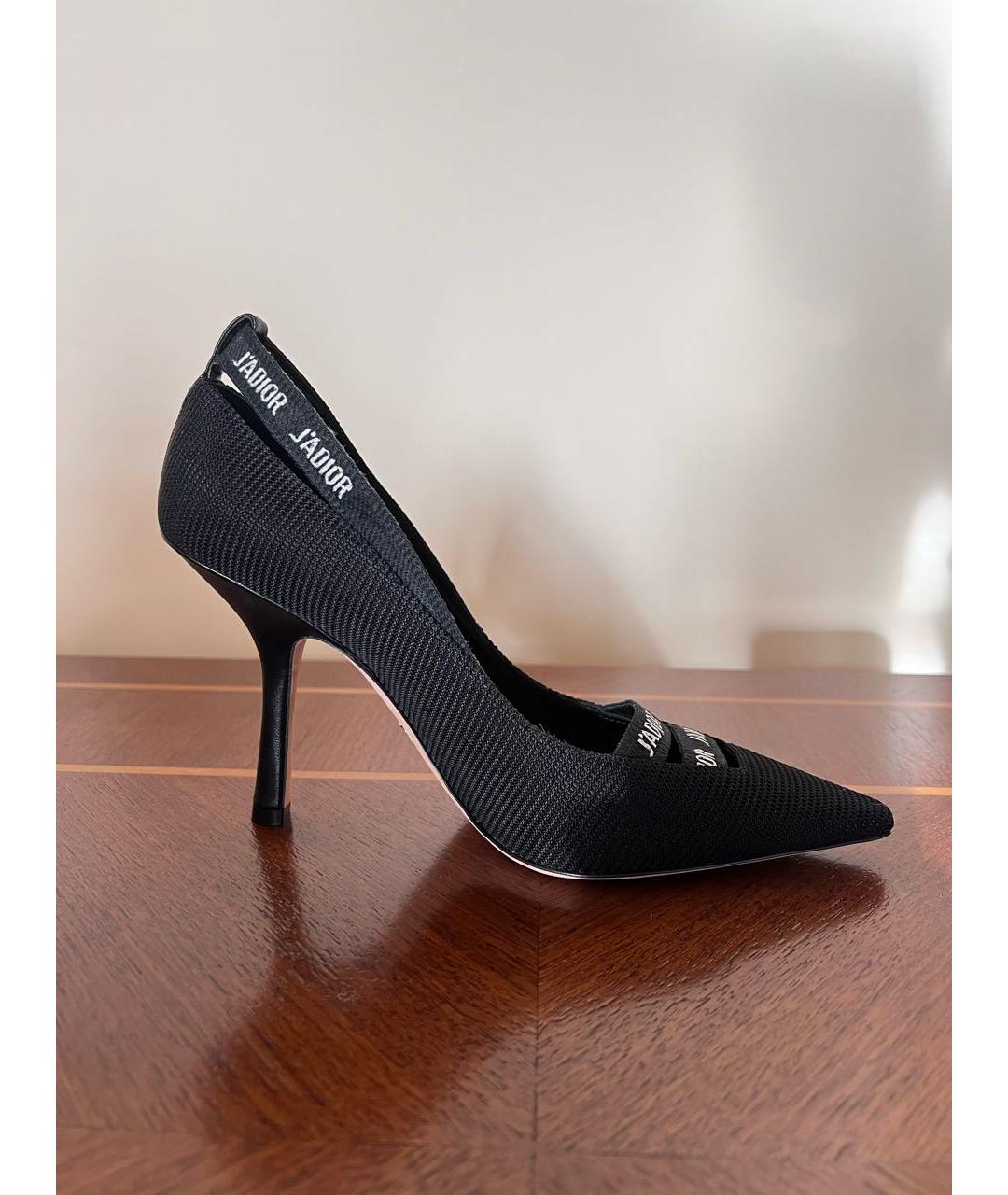CHRISTIAN DIOR PRE-OWNED Черные текстильные туфли, фото 7