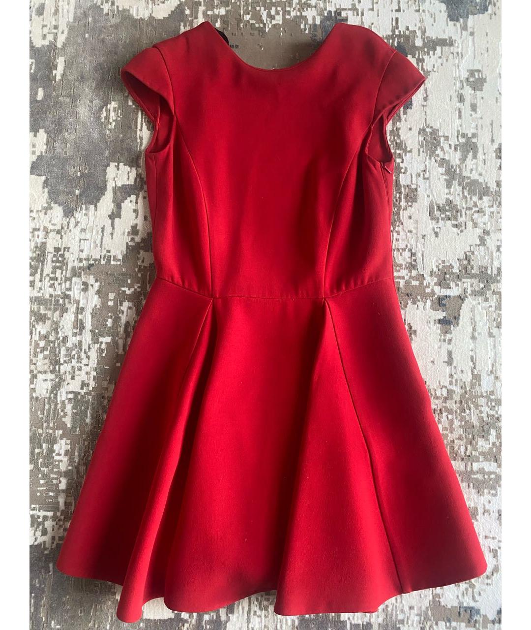 MIU MIU Красное вискозное коктейльное платье, фото 2