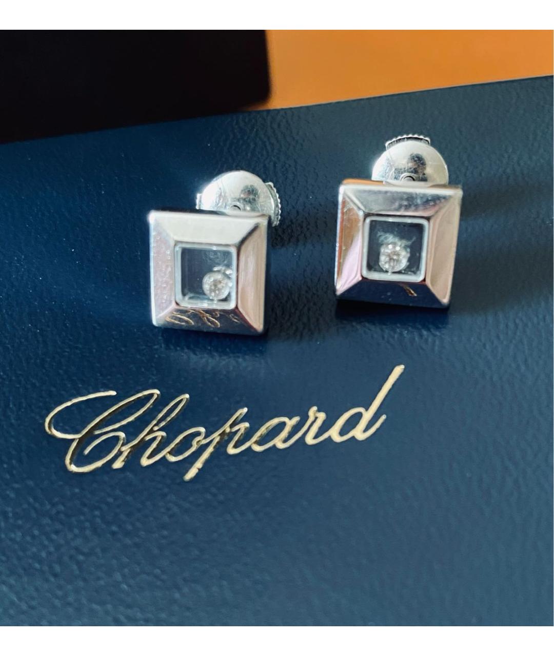 CHOPARD Белые серьги из белого золота, фото 7