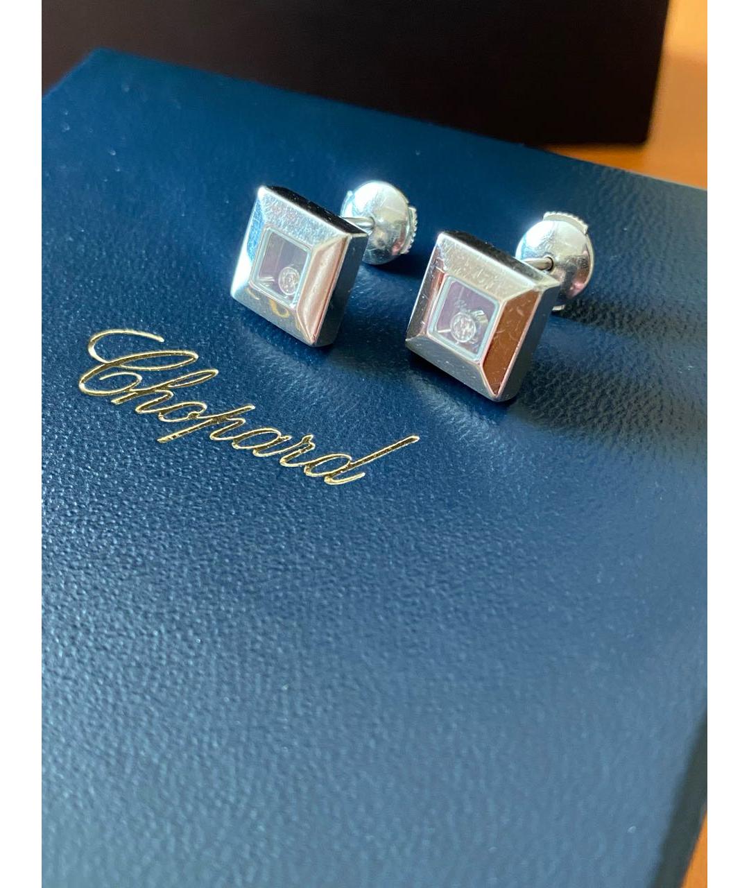 CHOPARD Белые серьги из белого золота, фото 2