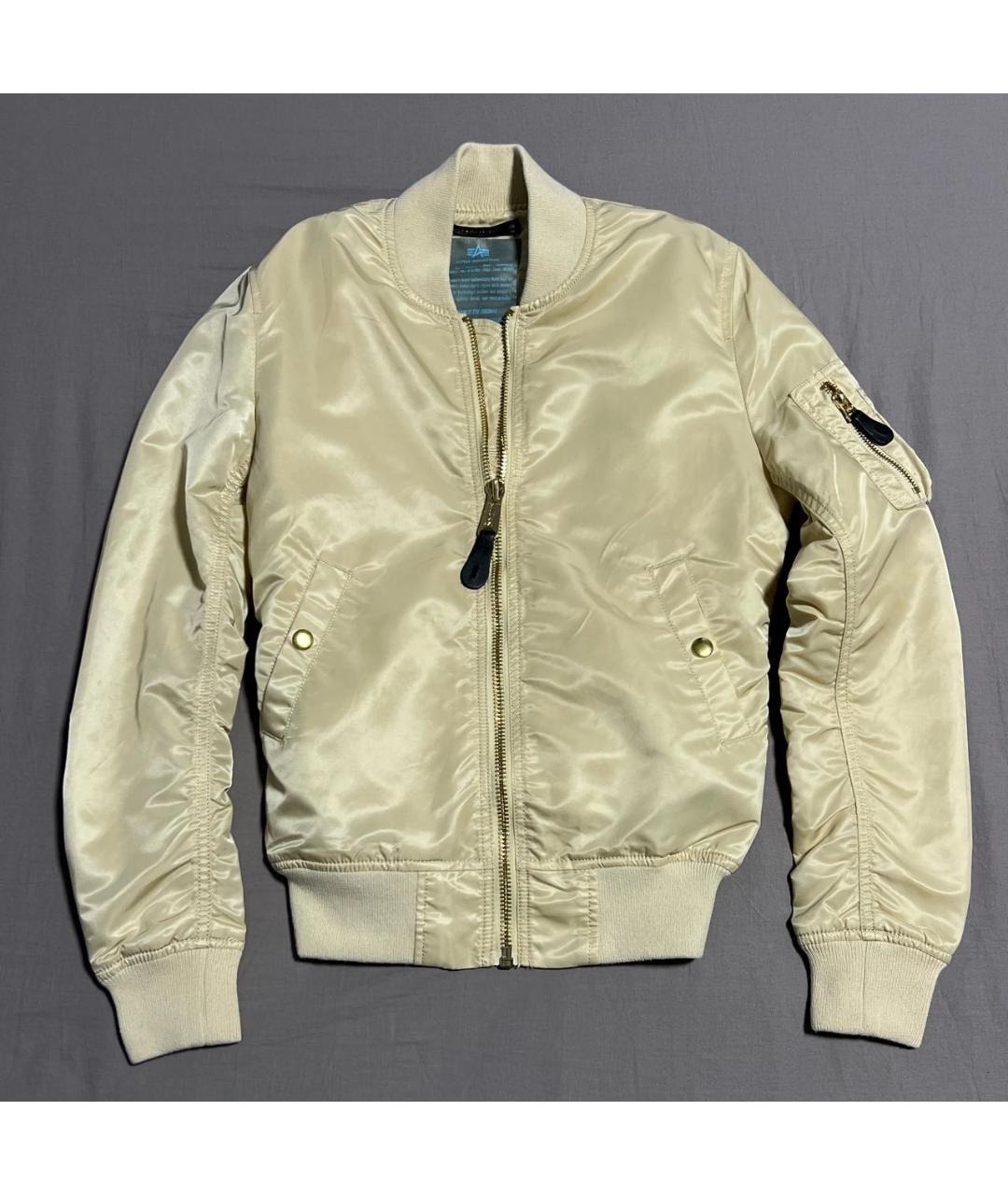 ALPHA INDUSTRIES Золотая полиэстеровая куртка, фото 9
