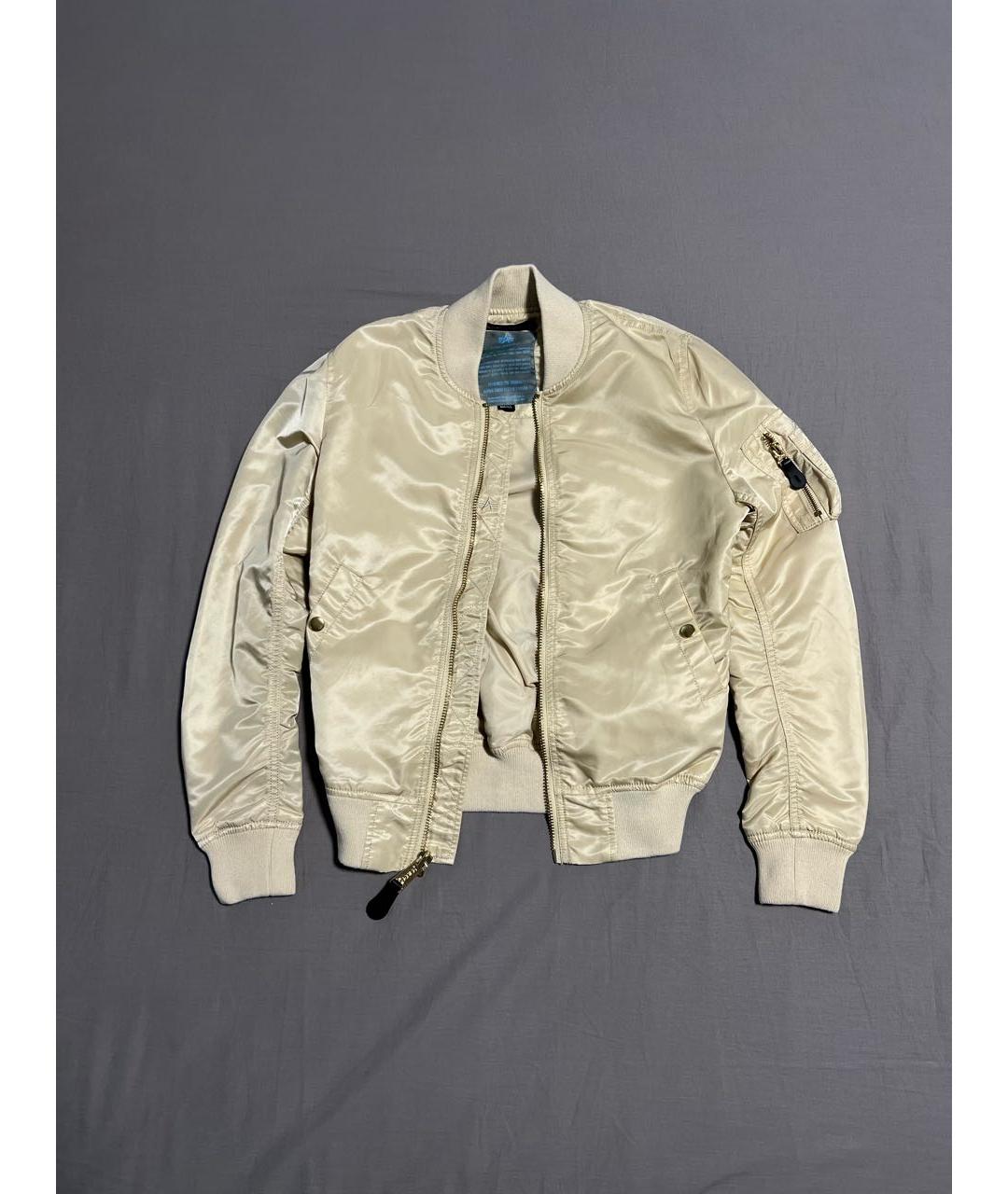 ALPHA INDUSTRIES Золотая полиэстеровая куртка, фото 5