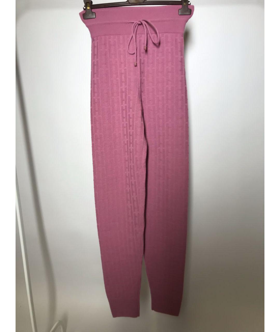 HERMES PRE-OWNED Розовый шерстяной костюм с брюками, фото 2