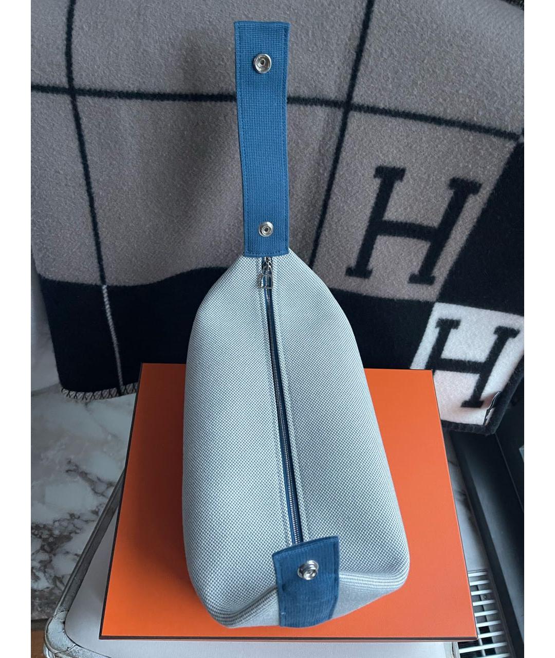 HERMES Льняная косметичка, фото 6