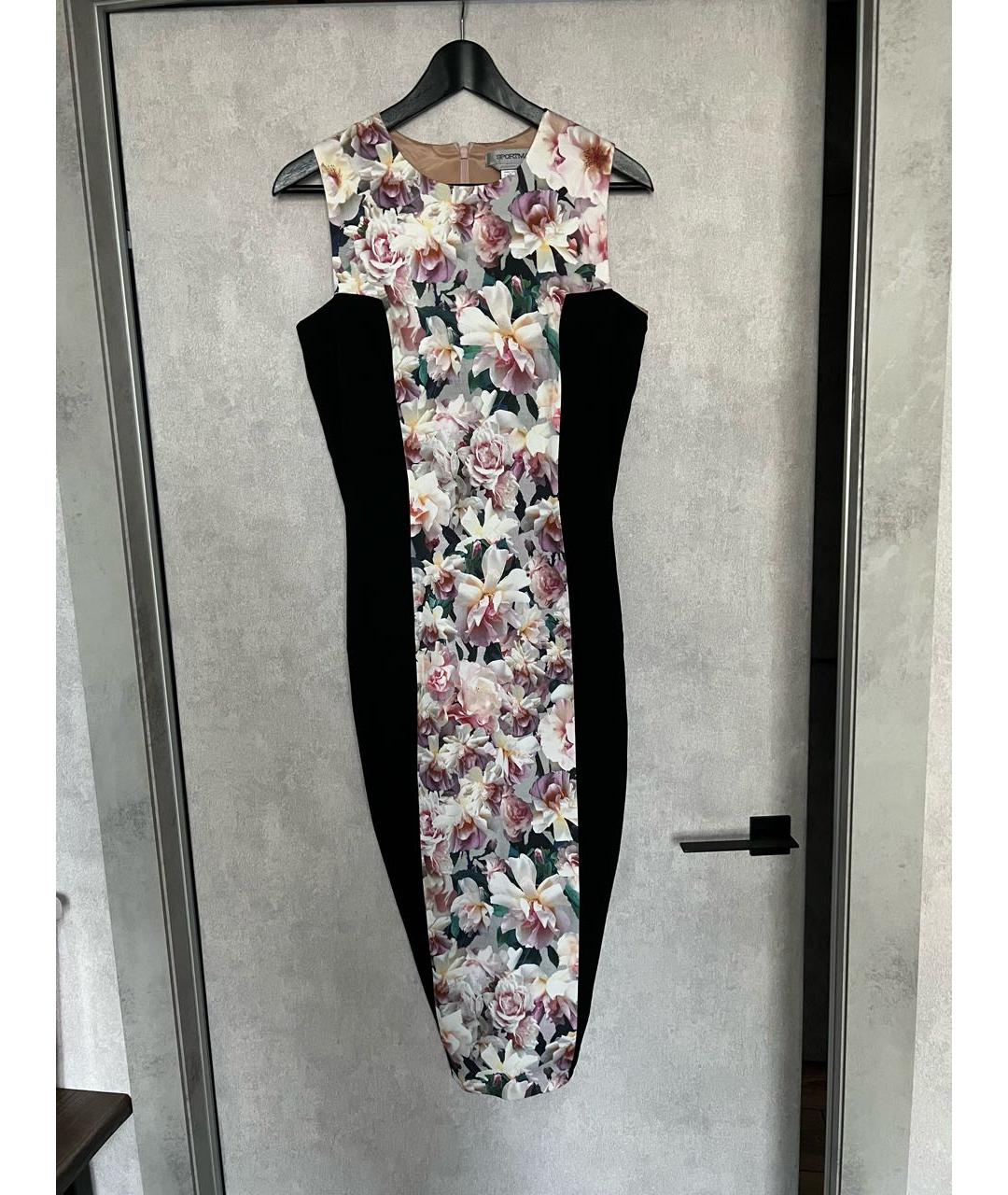 SPORTMAX Черное вискозное коктейльное платье, фото 5