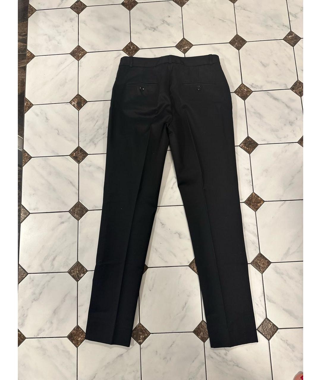 DOLCE&GABBANA Черные хлопковые брюки узкие, фото 2