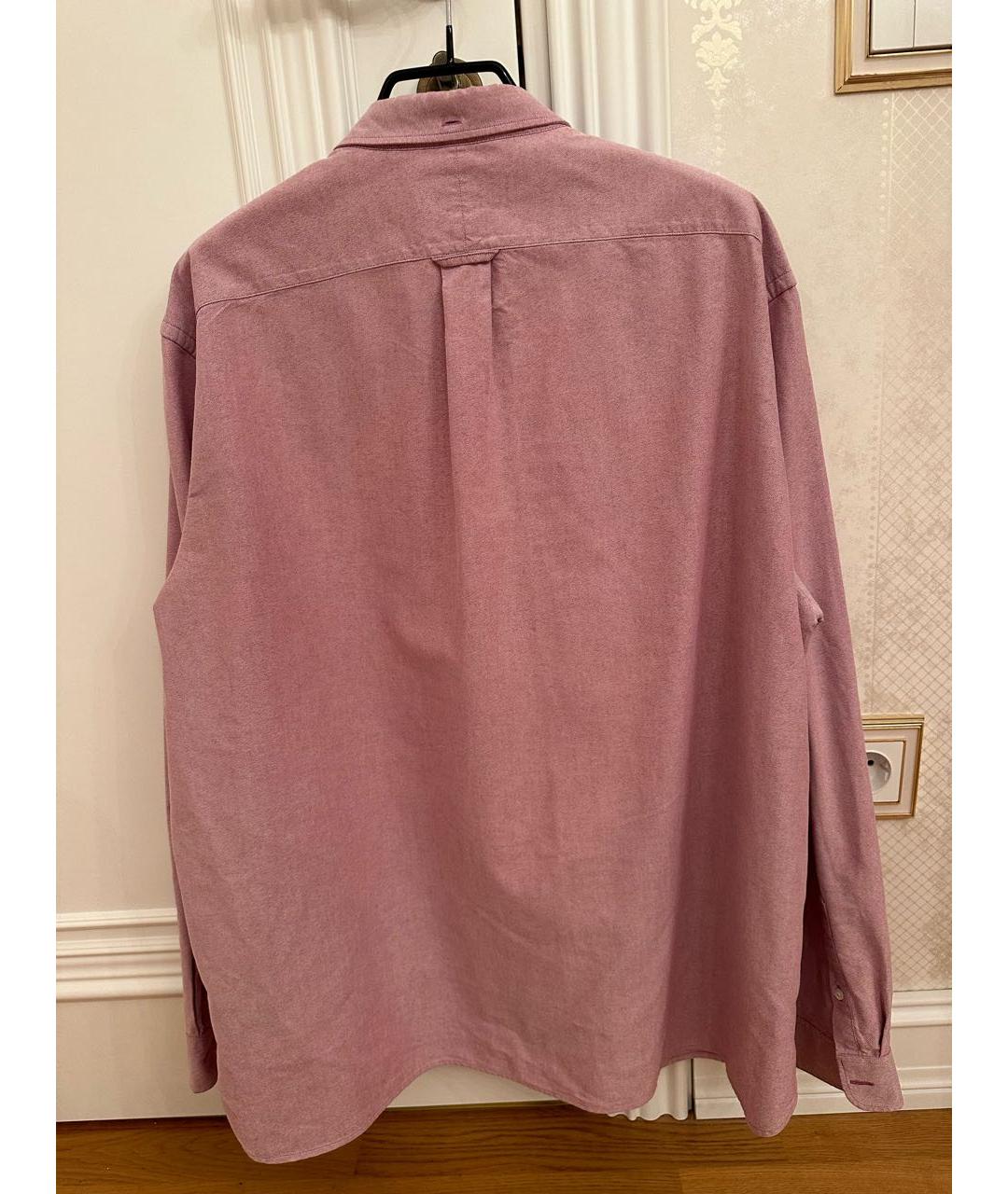 BURBERRY Розовая хлопковая классическая рубашка, фото 2