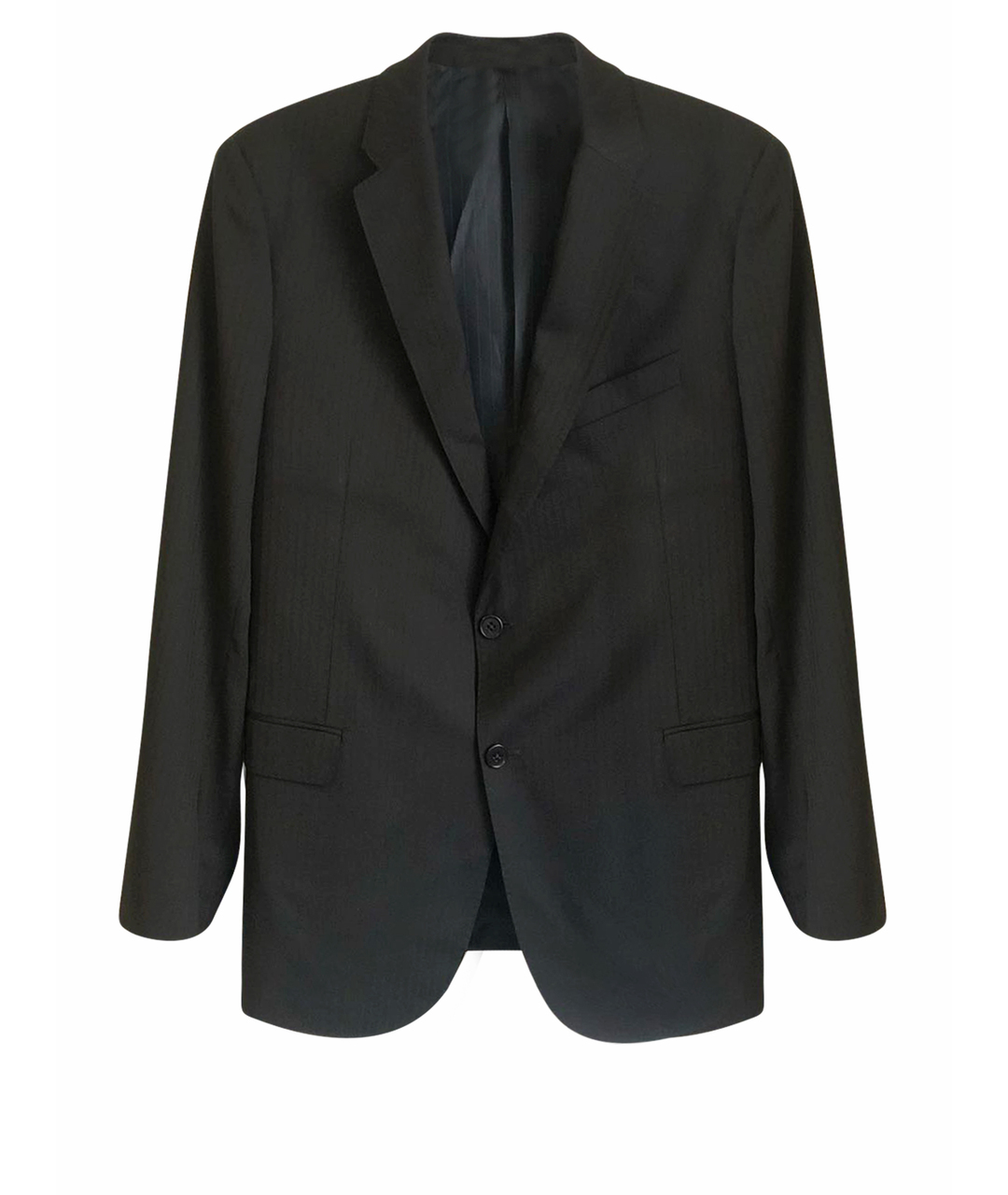 ARMANI COLLEZIONI Черный шерстяной пиджак, фото 1