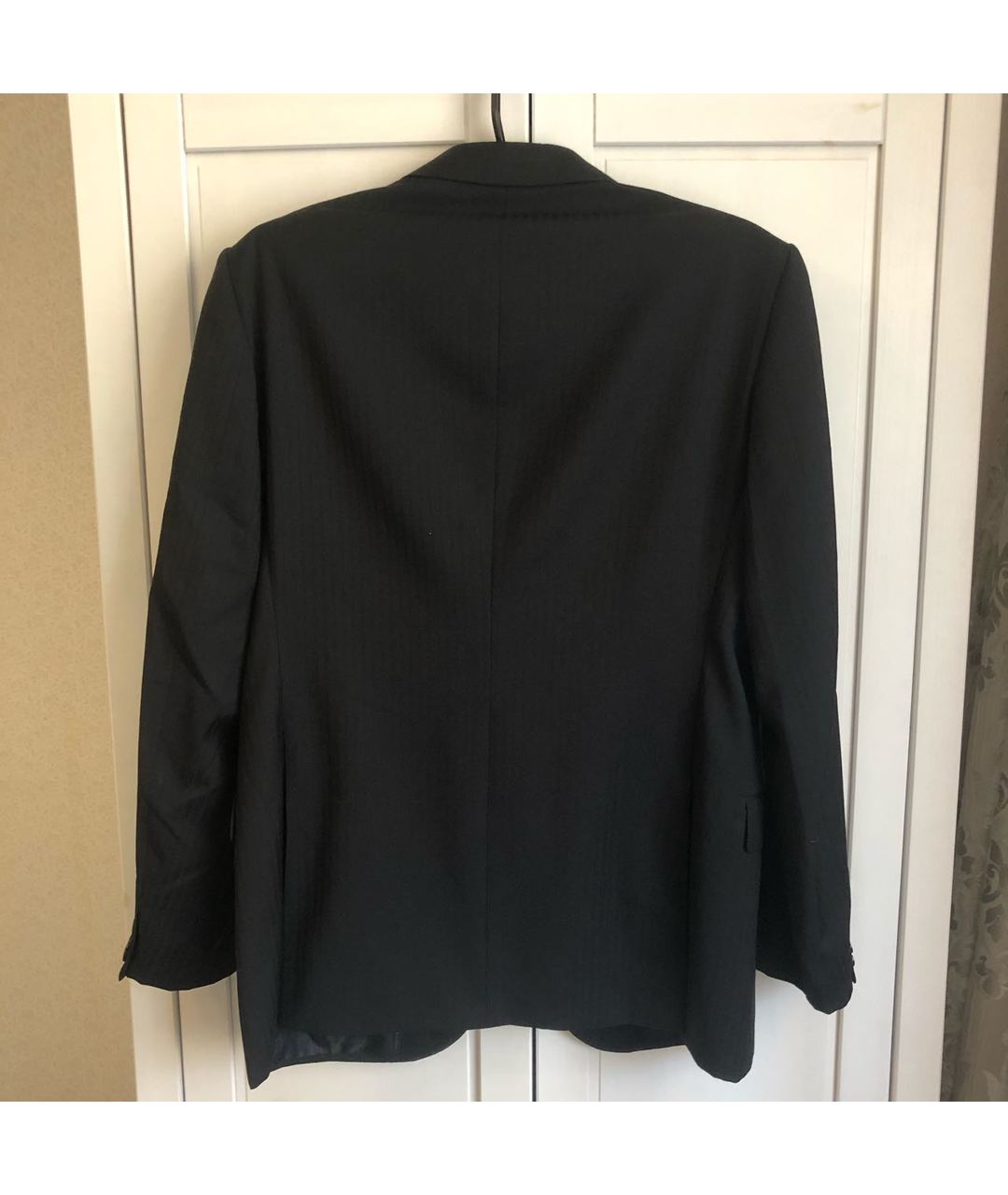 ARMANI COLLEZIONI Черный шерстяной пиджак, фото 2