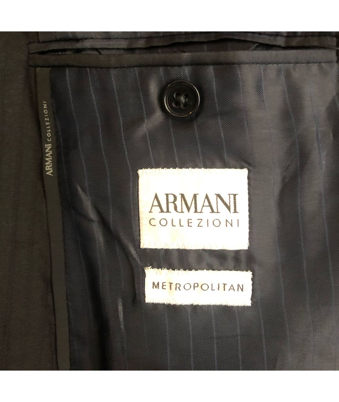 ARMANI COLLEZIONI Черный шерстяной пиджак, фото 5