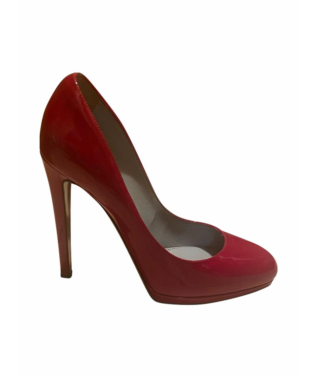 SERGIO ROSSI Красные туфли из лакированной кожи, фото 1