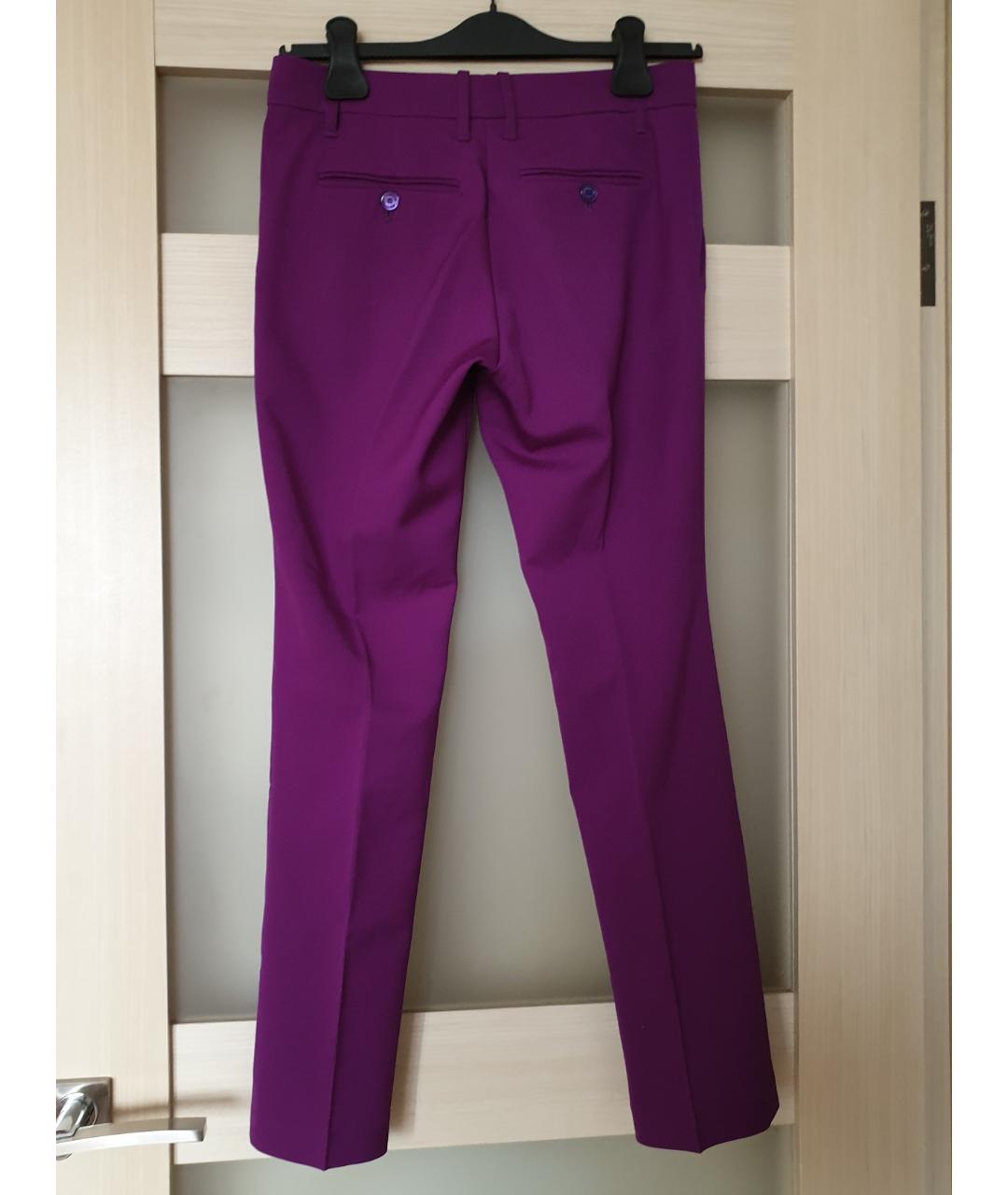 GUCCI Фиолетовые брюки узкие, фото 2