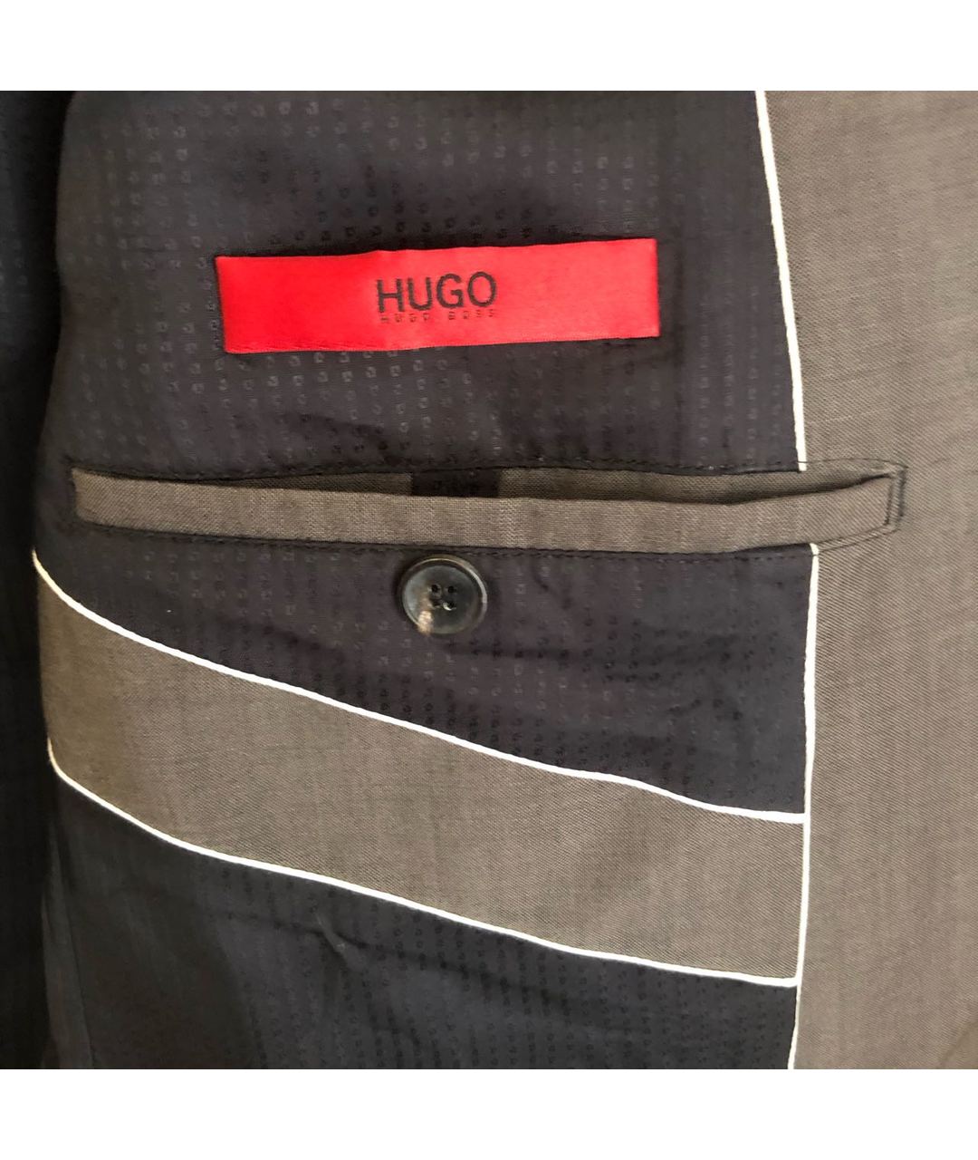 HUGO BOSS Коричневый шерстяной пиджак, фото 4