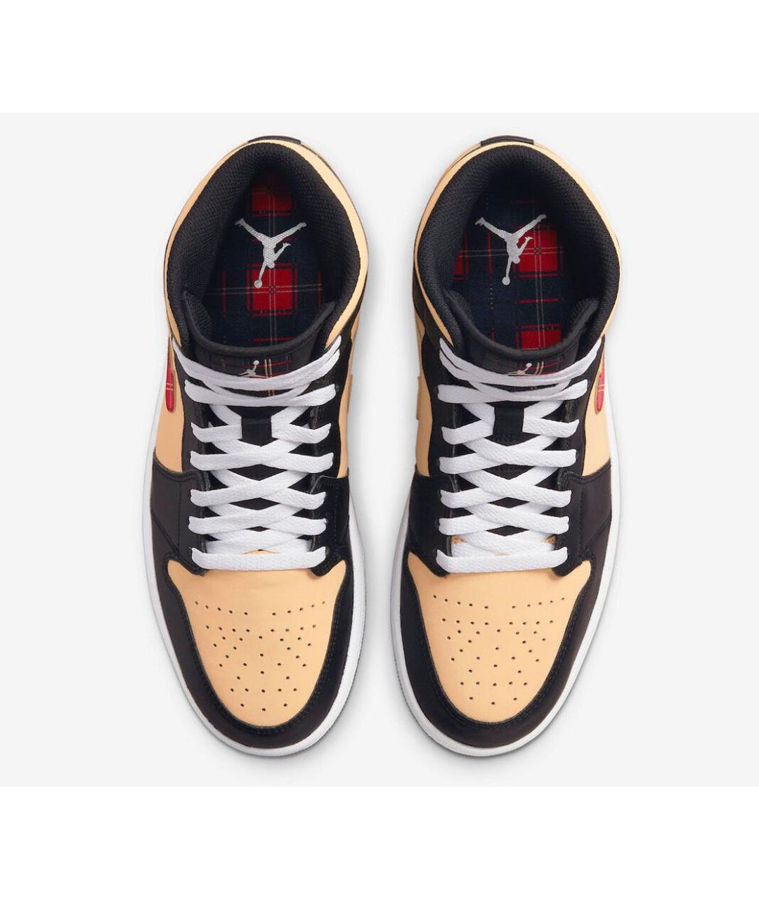 JORDAN Мульти кожаные высокие кроссовки / кеды, фото 3