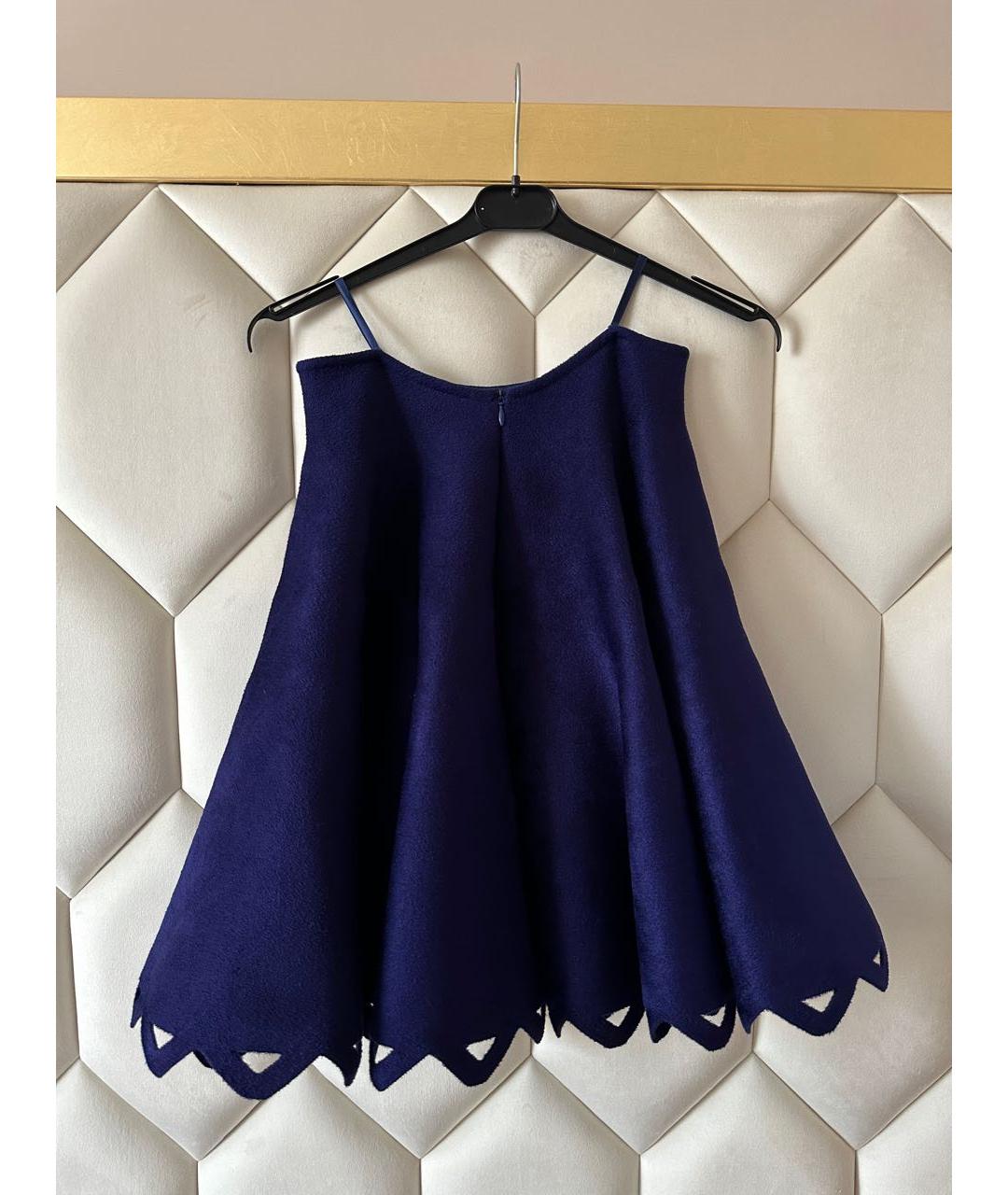 ALAIA Темно-синяя юбка мини, фото 2