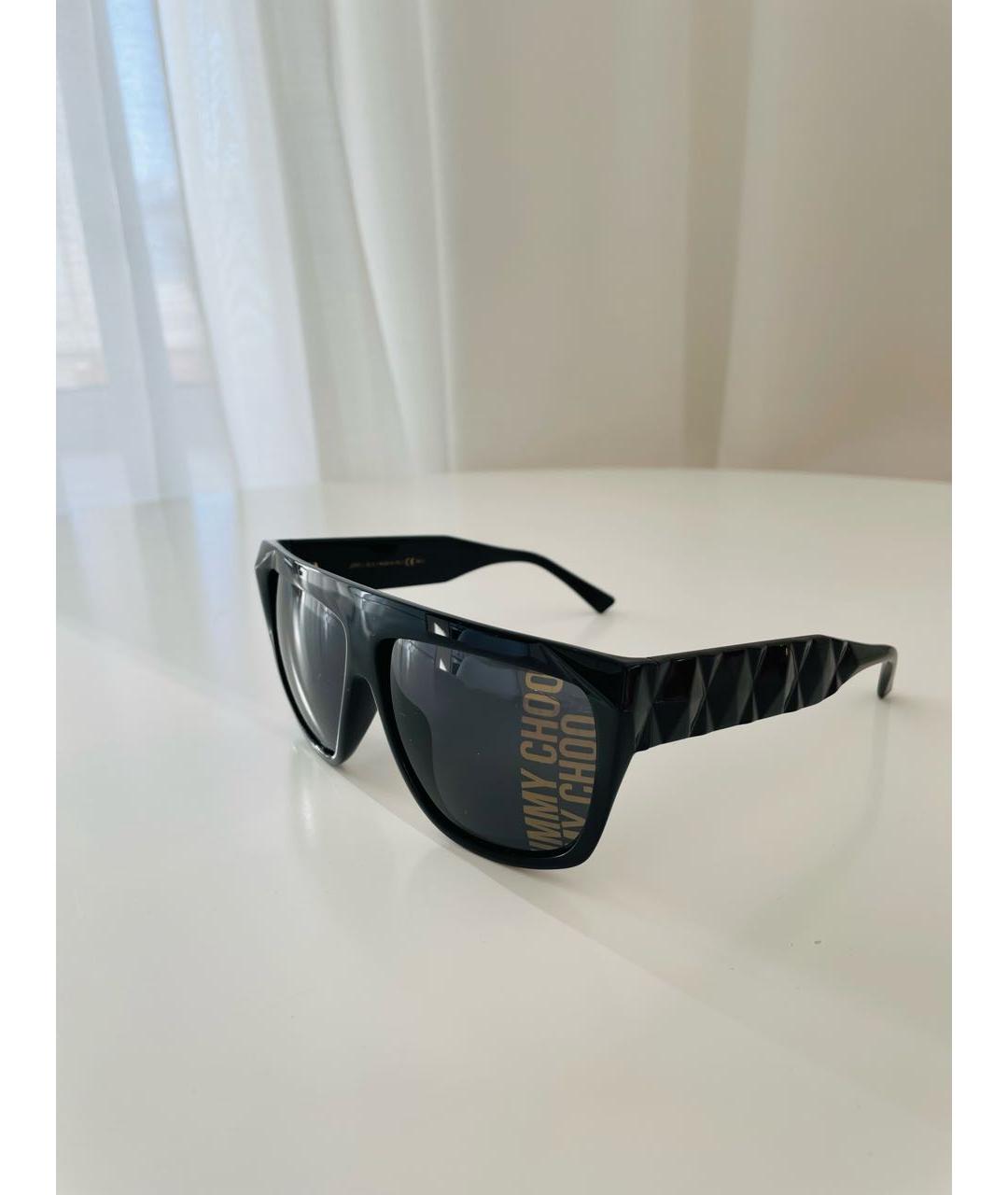 JIMMY CHOO Черные пластиковые солнцезащитные очки, фото 2