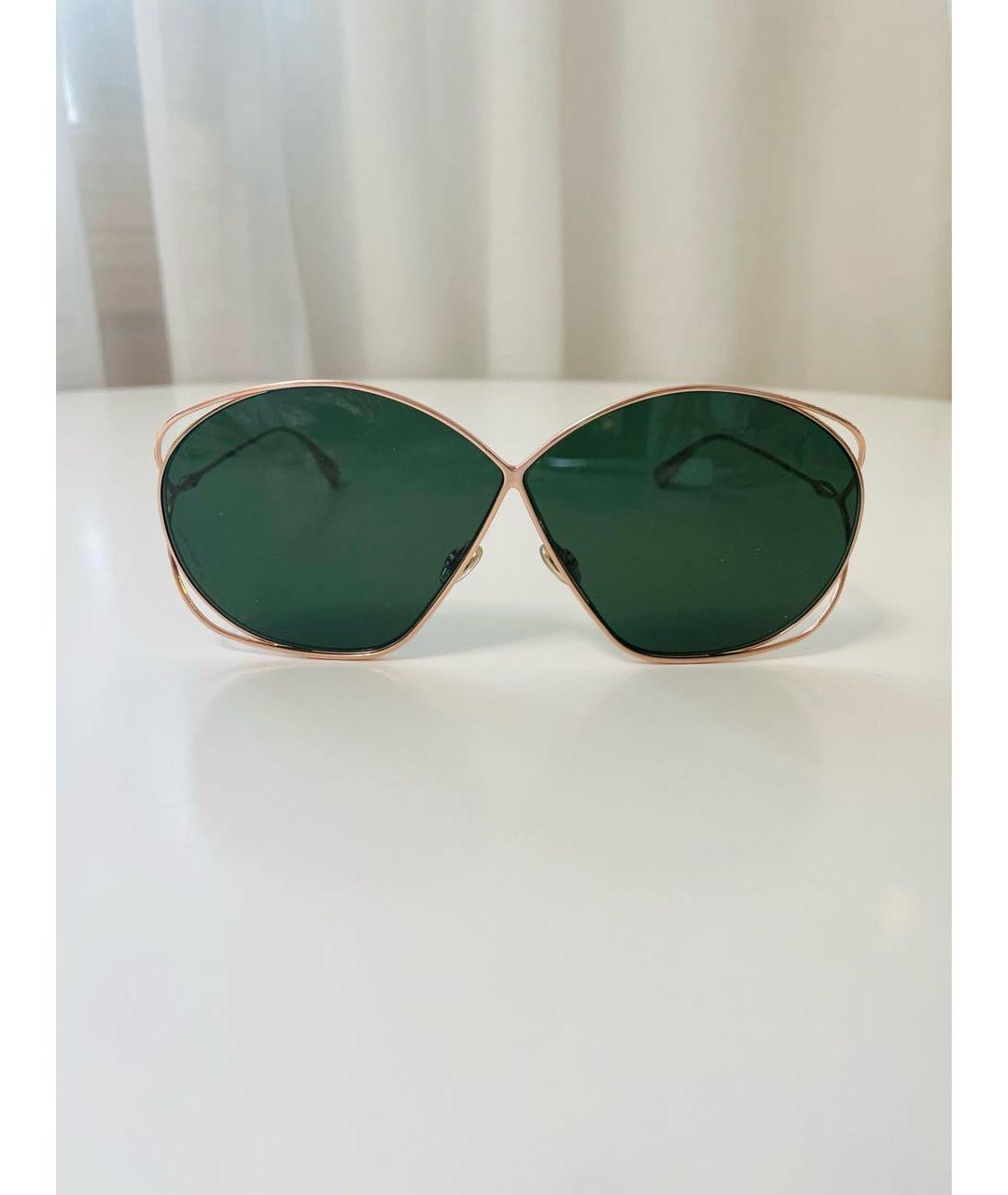 CHRISTIAN DIOR PRE-OWNED Зеленые металлические солнцезащитные очки, фото 9