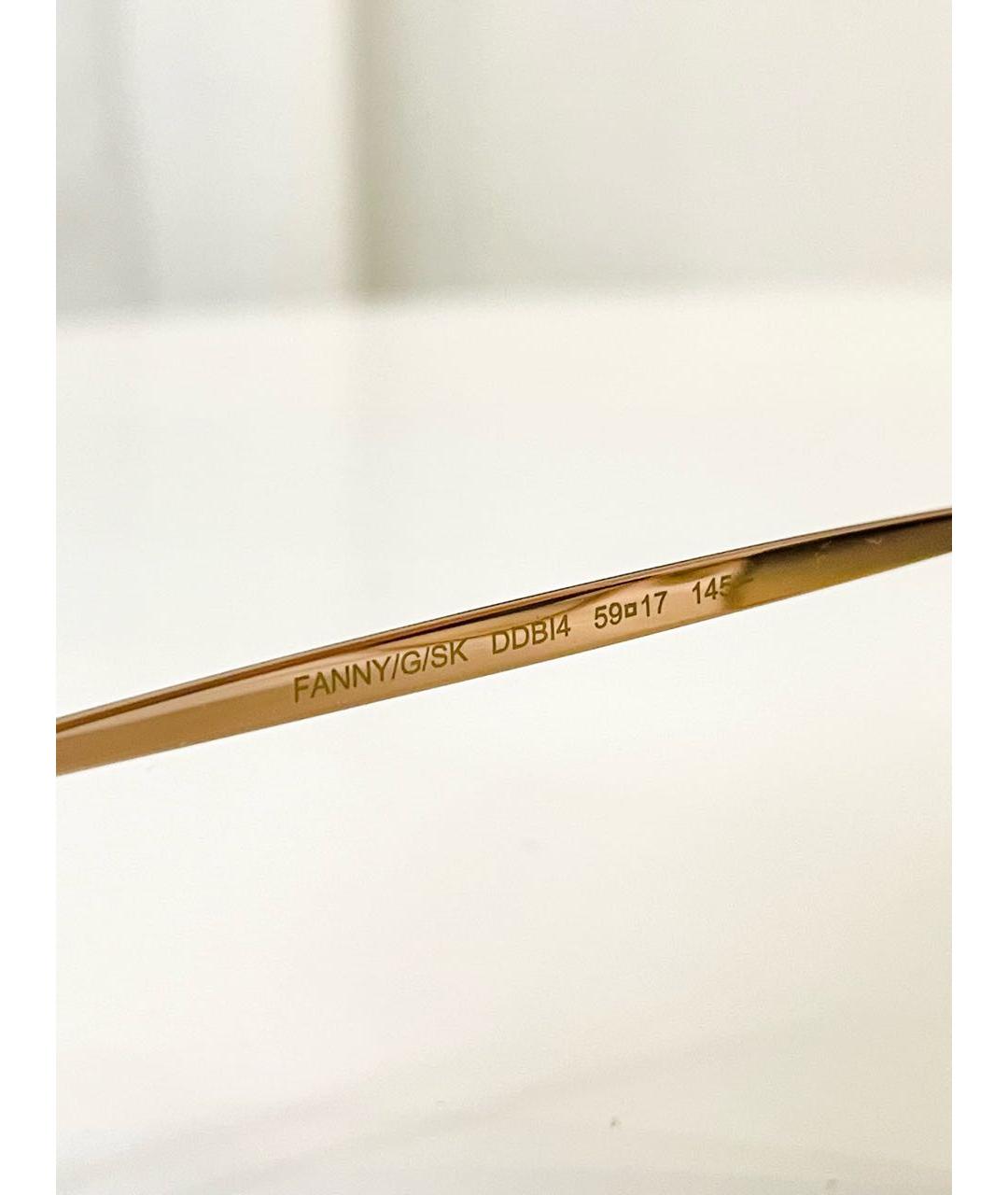 JIMMY CHOO Голубые металлические солнцезащитные очки, фото 6