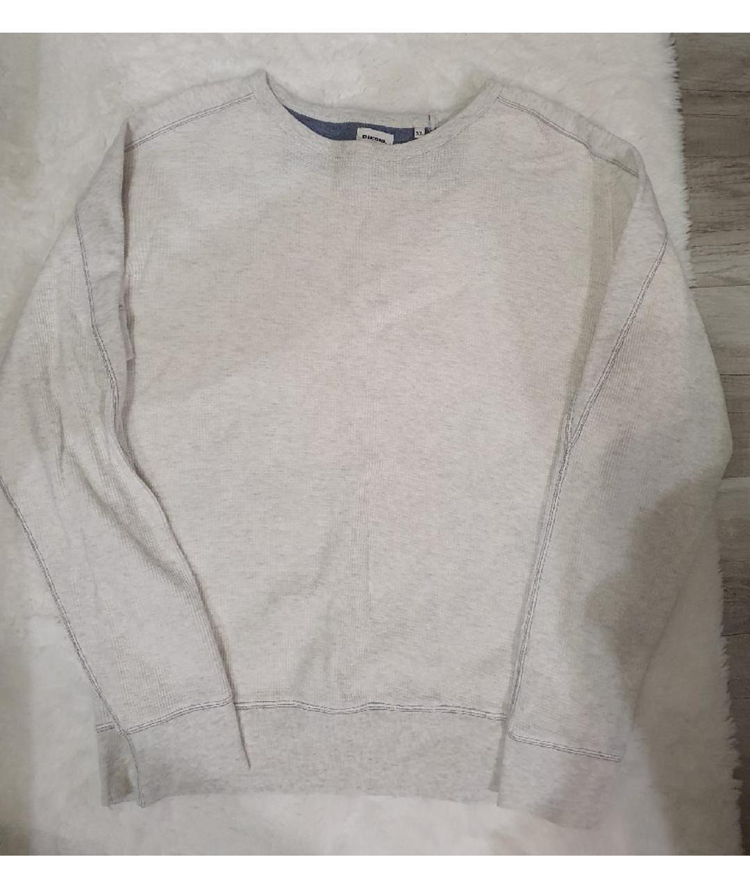 DIESEL Серый хлопковый джемпер / свитер, фото 5