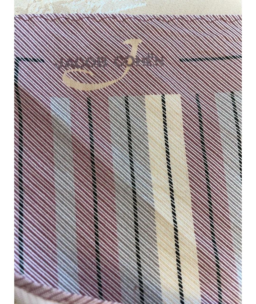 JACOB COHEN Розовый хлопковый платок, фото 2