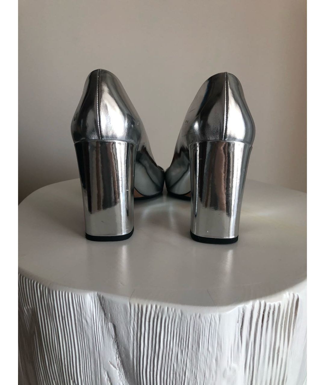 FURLA Серебряные кожаные туфли, фото 3