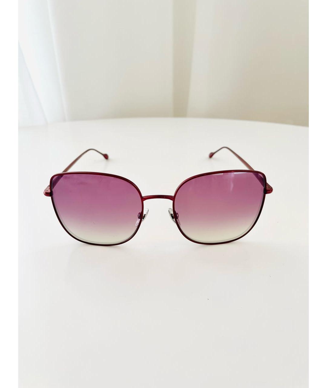 ISABEL MARANT Розовые металлические солнцезащитные очки, фото 8