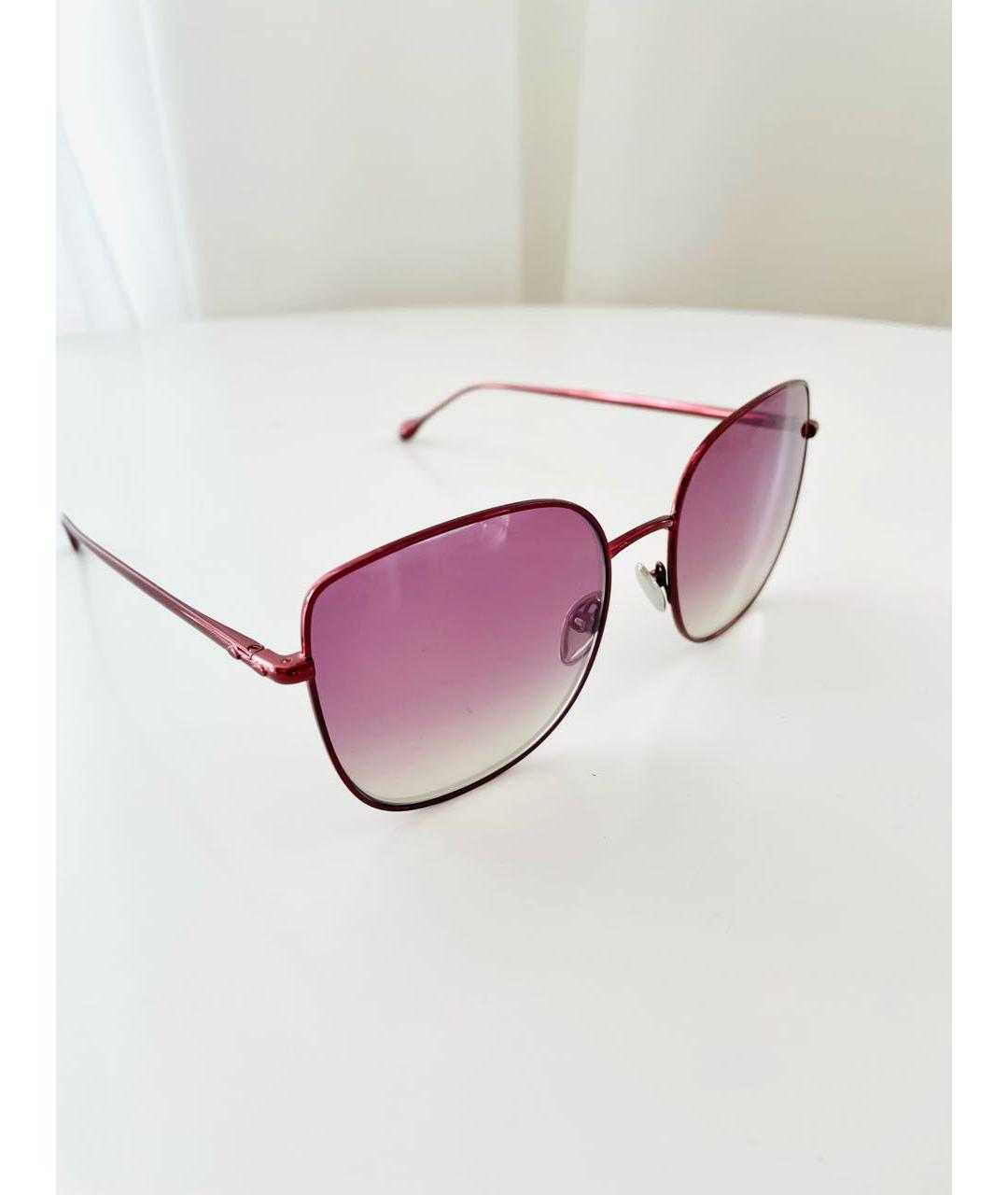 ISABEL MARANT Розовые металлические солнцезащитные очки, фото 4
