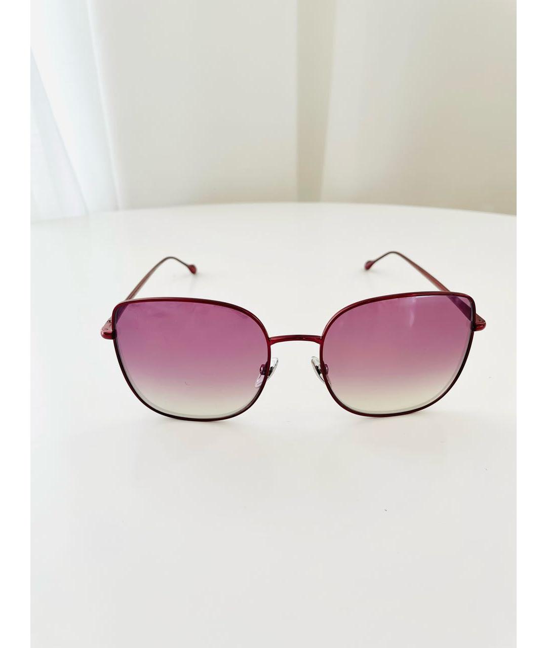 ISABEL MARANT Розовые металлические солнцезащитные очки, фото 5