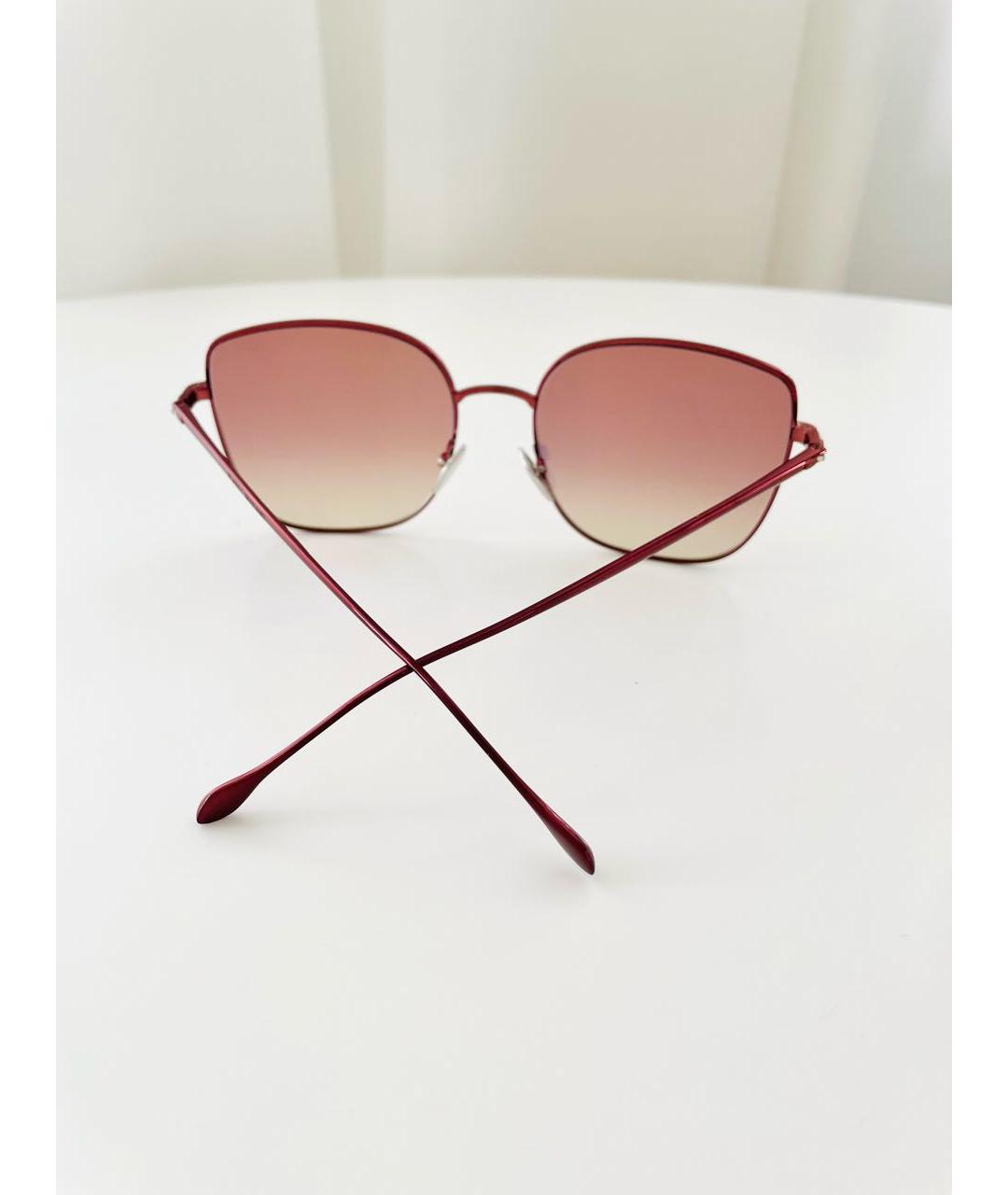 ISABEL MARANT Розовые металлические солнцезащитные очки, фото 6