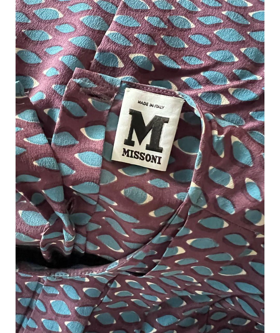 M MISSONI Мульти шелковая блузы, фото 3