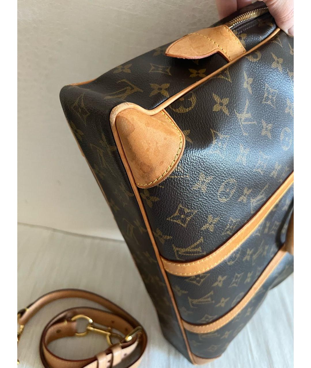 LOUIS VUITTON PRE-OWNED Коричневый кожаный портфель, фото 5