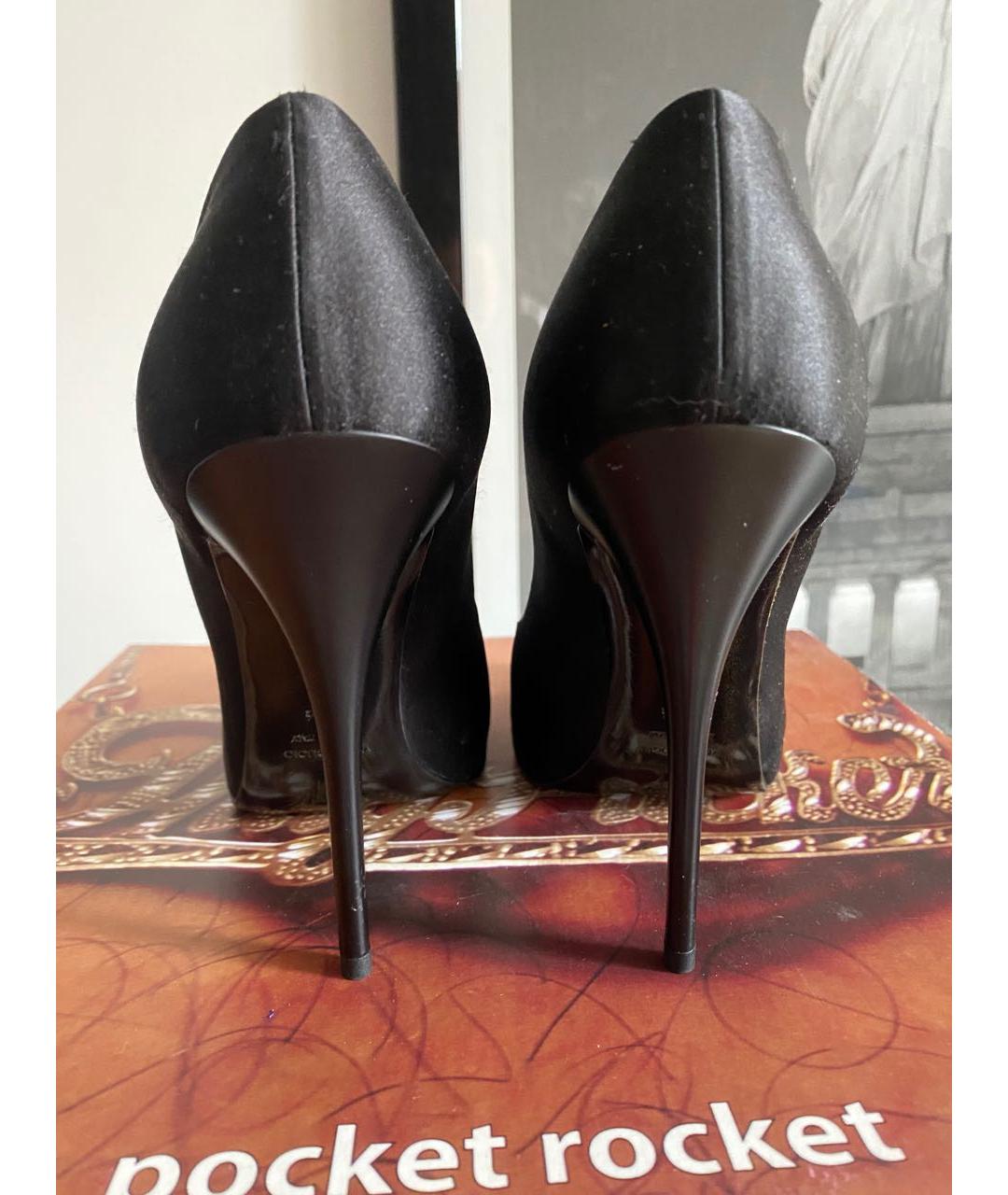 GIUSEPPE ZANOTTI DESIGN Черные кожаные туфли, фото 4
