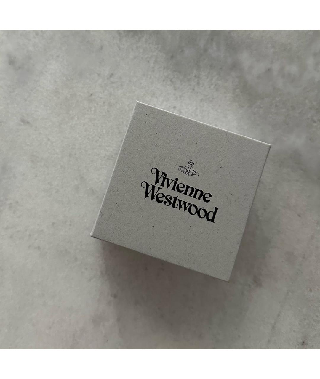 VIVIENNE WESTWOOD Золотые латунные серьги, фото 3