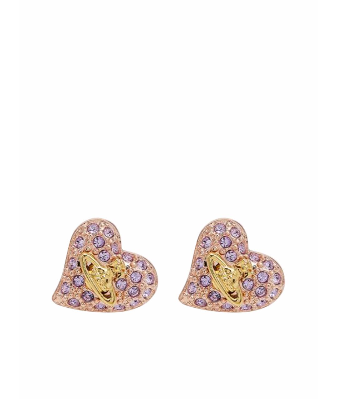 VIVIENNE WESTWOOD Золотые латунные серьги, фото 1