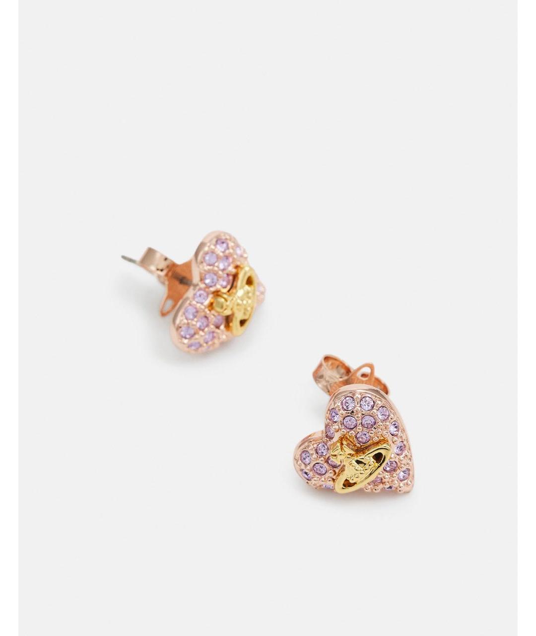 VIVIENNE WESTWOOD Золотые латунные серьги, фото 2